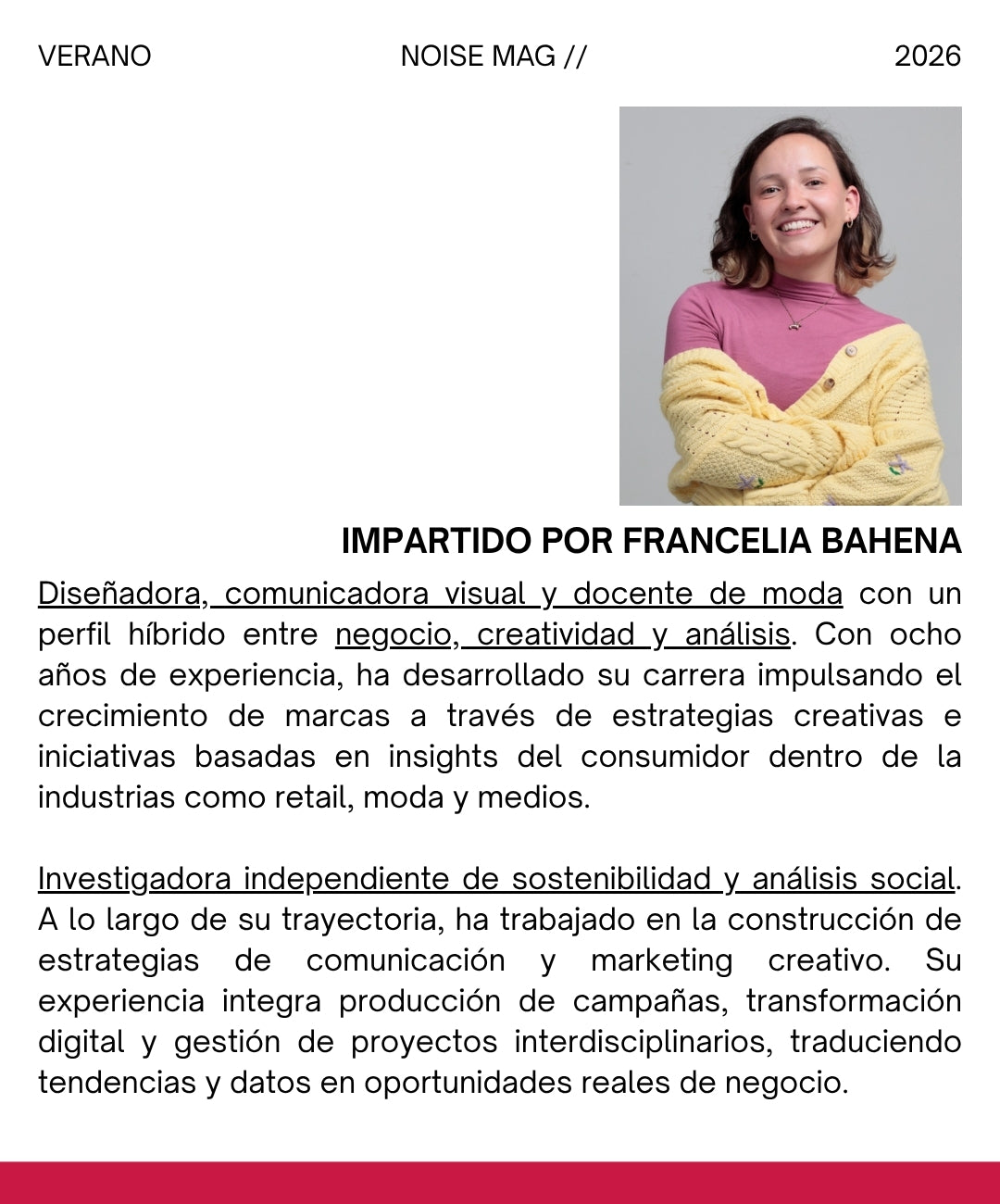 Curso de Producción para Marketing y Moda