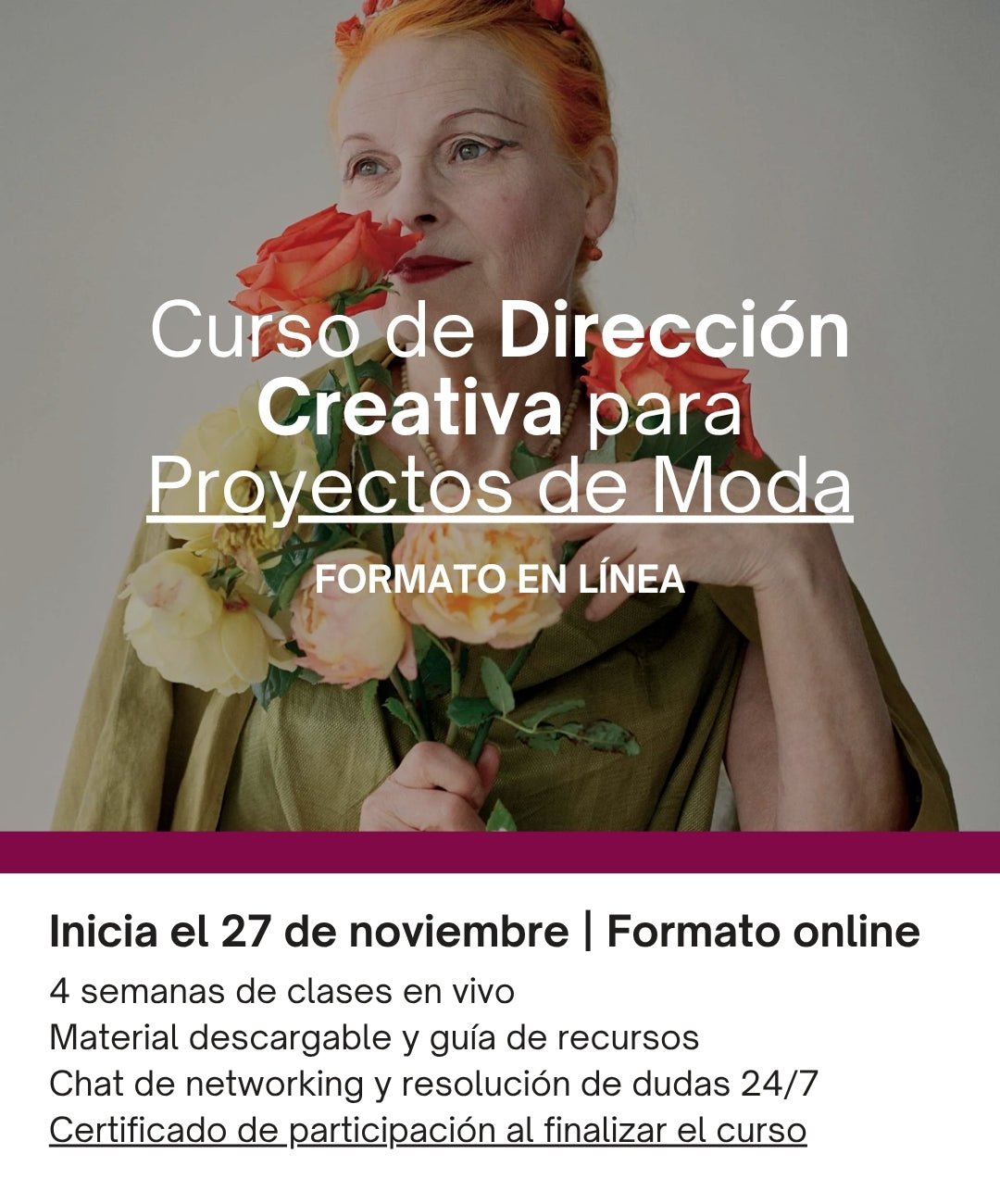 Curso de Dirección Creativa para Proyectos de Moda